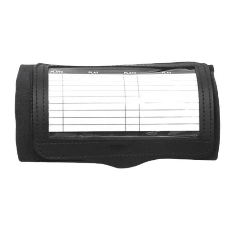 Manchette de poignet avec tableau de jeu de football 1 pièce pour l'entraînement des joueurs avec fenêtre transparente pour les appels de jeu de coaching