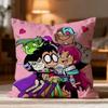 Hot T-Tteen Titans Go! Cushion Cover Soft Washable Pillow Case Multi-Scene For Couch Bed Travel Office Use