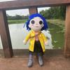 New Coraline Button Eyes Plush Doll Soft Stuffed Rag Toy Horror Movie Figure Collectible Gift For Fans And Kids