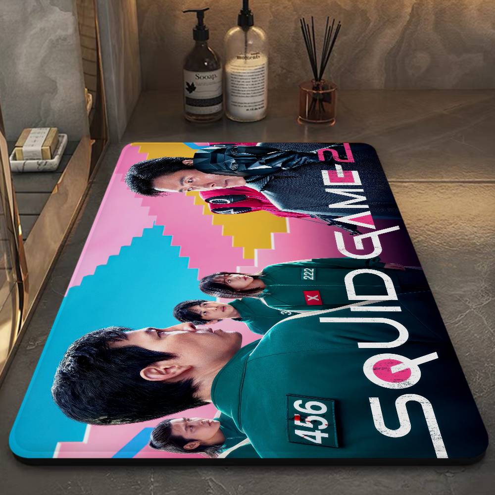 TV Game S-Squids Floor Mat Cheaper Anti-slip Modern Living Room Balcony Printed Bedside Mats