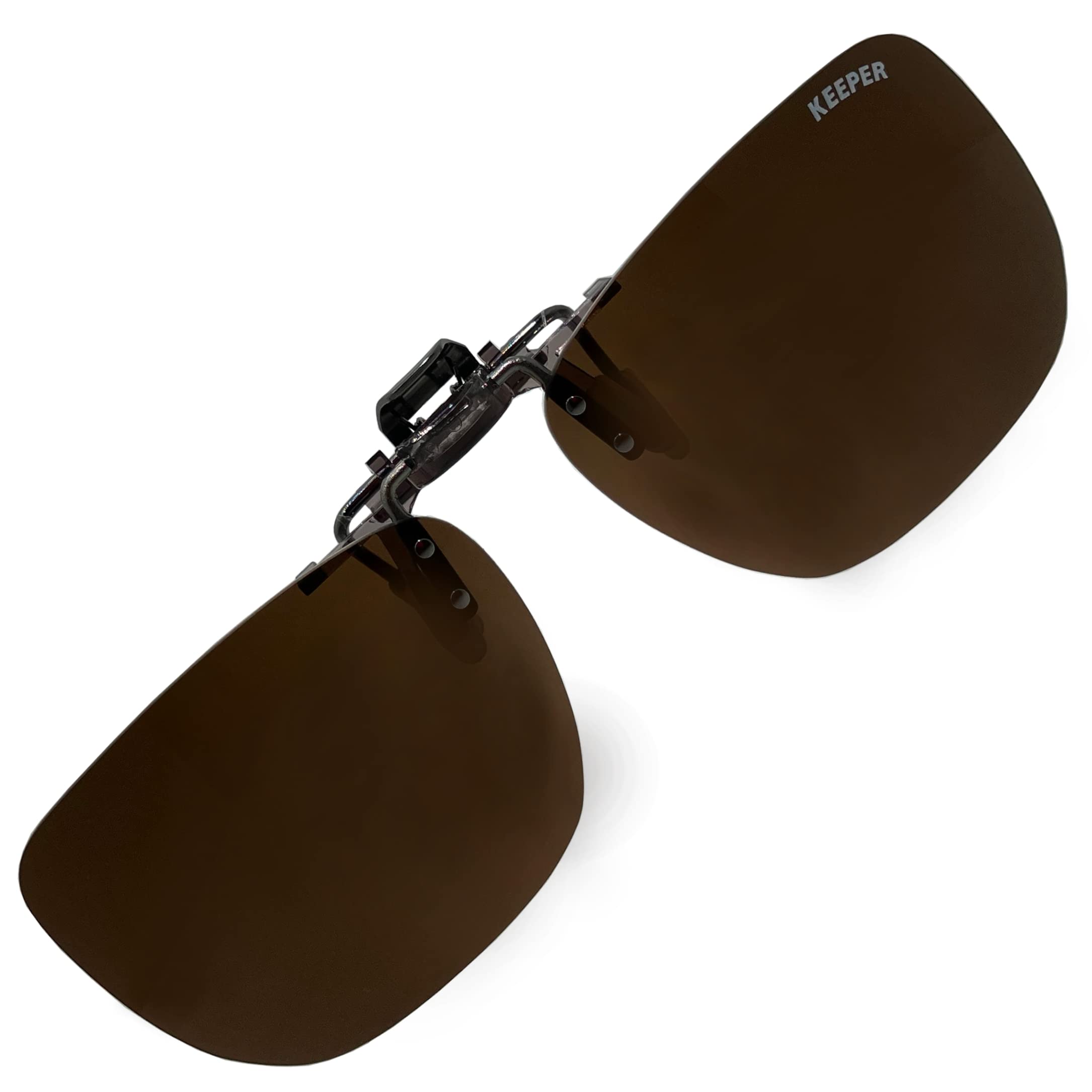 

Made in Japan Polarized UV Ultra Keeper 9338 [cliponkeeper] Clip-on Sunglasses, Protection, Lightweight, Flip-Up Design, Large, Stylish, (Polarized D,