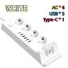EU Plug Power Strip With Wireless Charger – Multi-Outlet USB PD Charging Station with Wireless Charging Pad
