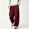 Men's Retro Wide Leg Pants with Loose Straight Fit