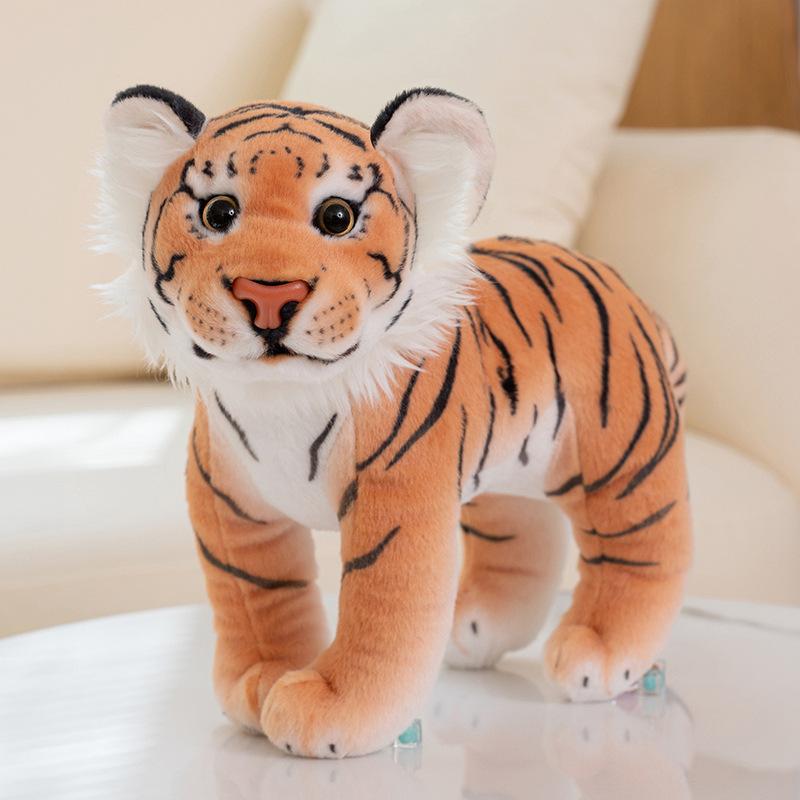 

Симуляционная станция Кукла Маленький Лев Плюшевая игрушка Белый Тигр Леопард Кукла Детская Успокаивающая Тряпичная кукла 30cm（0.25kg） тигровый