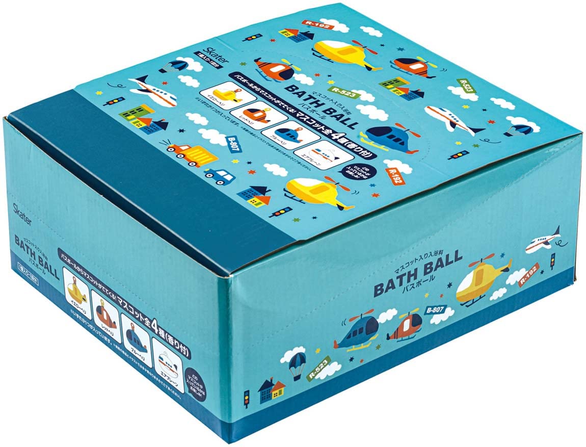 

Skater Mascot Bath Additives, Set of 20, Bath Balls, Helicopter Bath Bombs (SET1031-A)