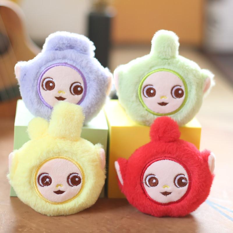 Adorable Plush Teletubby Keychain Cute Cartoon Bag Charm Soft Stuffed Animal Toy