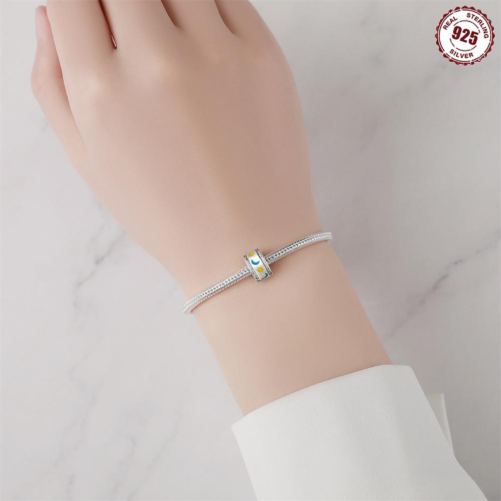 Beads Copper Original Luminous Stars Moon Sun Positioning Buckle Beads Fit Bracelet Jewelry Diy Gift Accessory