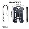 New Black Badge Holder Heavy Duty With Adjustable Lanyard ID Card Holder ID Badge Holder