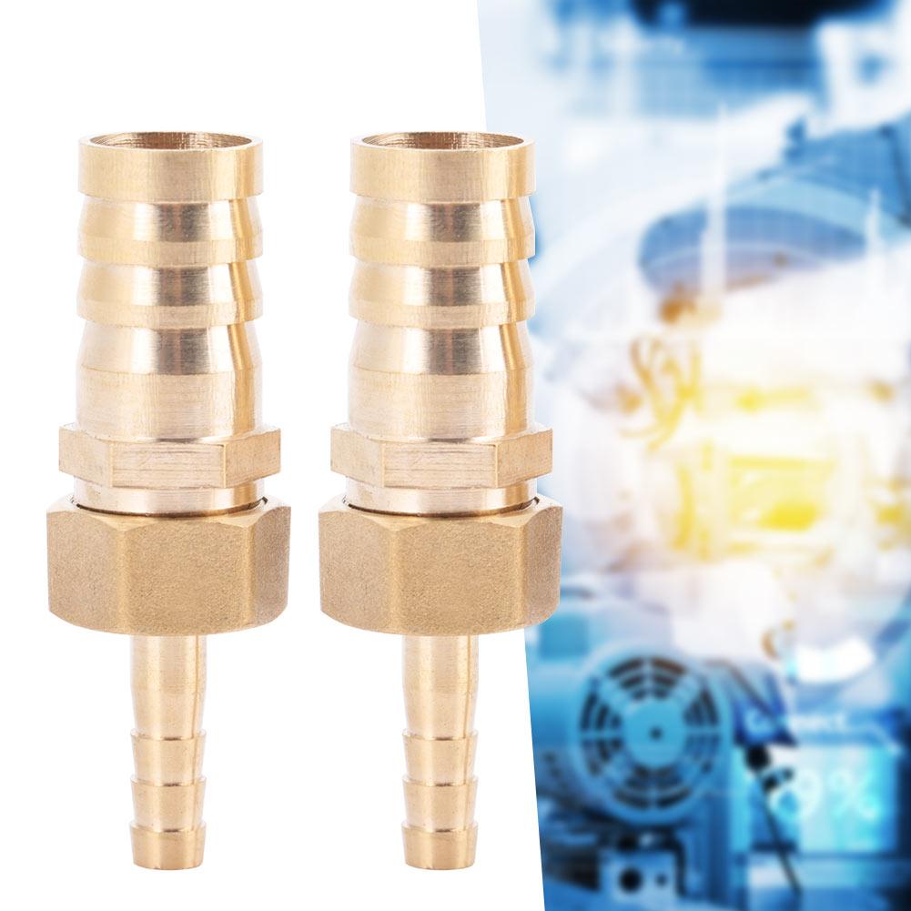 Brass Fitting Hose Barb Tail Reducer Reducing Plug Connector (6mm 16mm 2pcs)