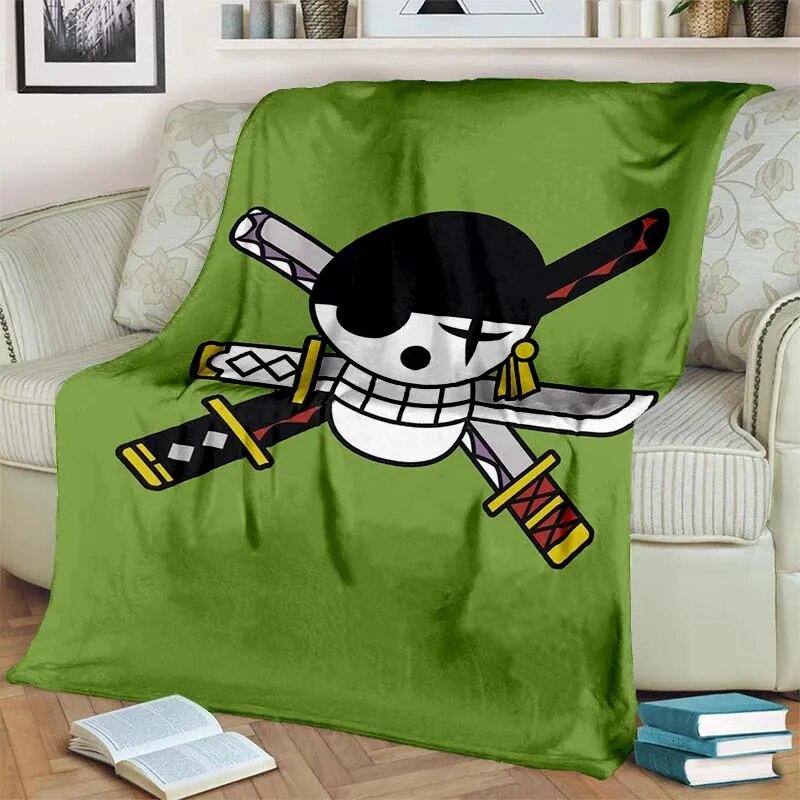 Japanese Anime One P-Piece Lightweight Flannel Blanket,Multi-purpose Holiday Gift Blanket Warm And Soft Blankets All Seasons
