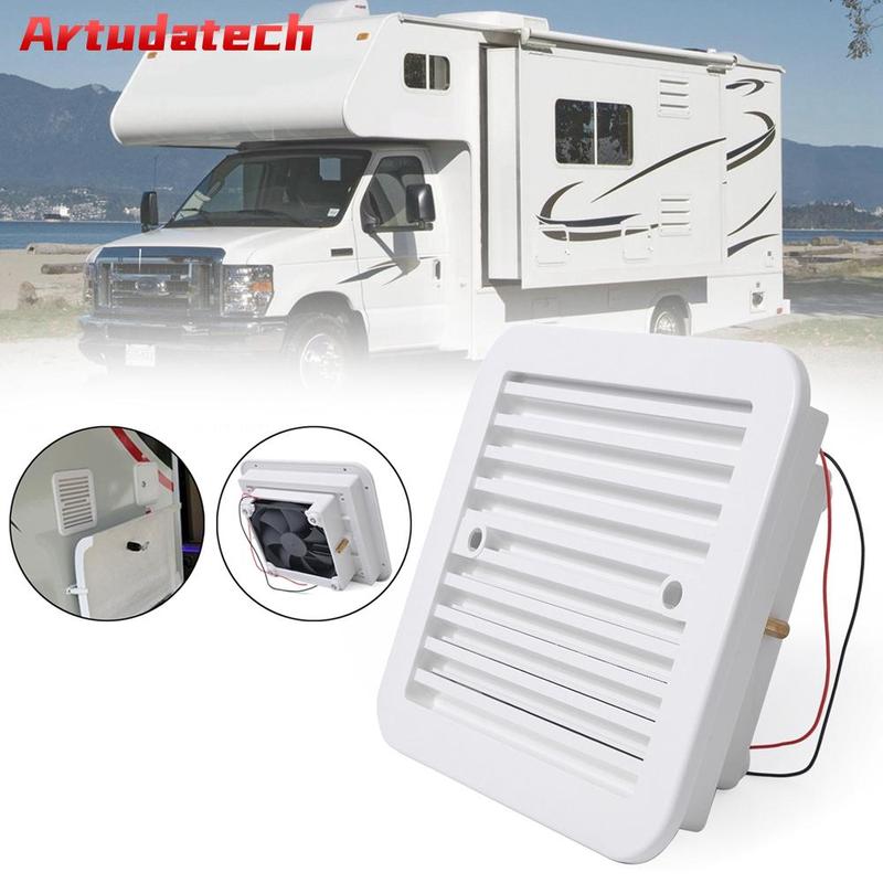 Artudatech 12V RV Caravan Side Air Trailer Vent Ventilation Cooling Mute Exhaust Fan