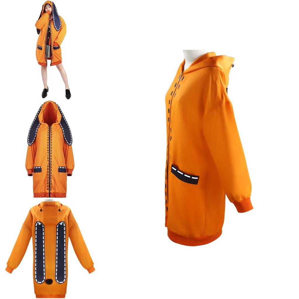 Kakegurui Compulsive Gambler Runa Yomozuki Cosplay Costume Cozy Hoodie Coat