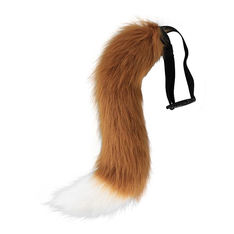 1 Stück Kostüm-Requisiten Anime Tier-Schwanz Cosplay Kostüme Requisiten Katze Fuchs Plüsch-Schwänze Rollenspiel Halloween Party Zubehör