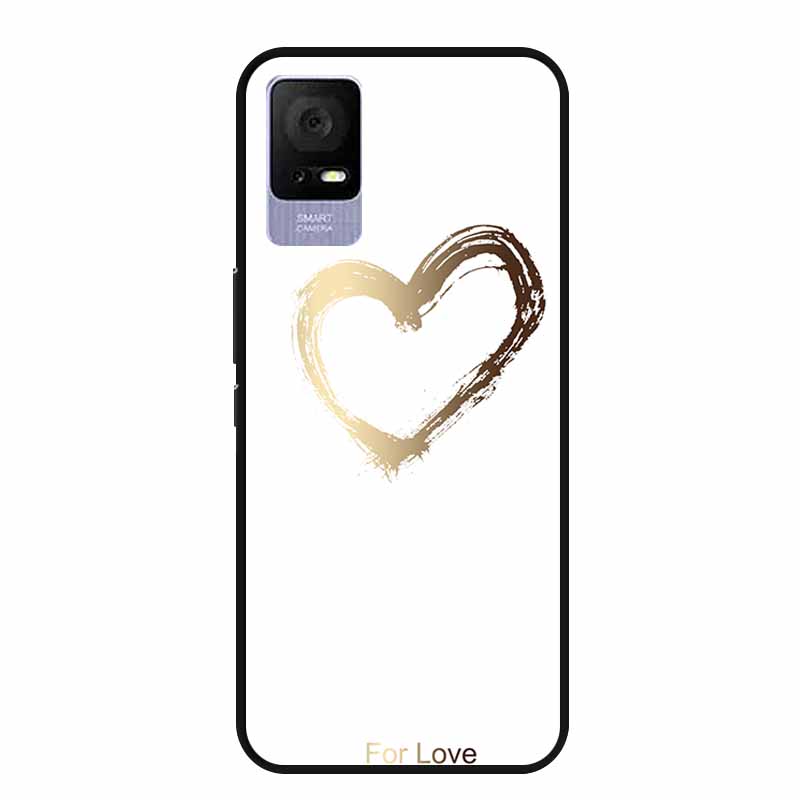 For TCL Ion V Case IonX Painted Cat Soft TPU Black Silicone Phone Cases for TCL Ion X Cover Fundas IonV Coques for TCLIonX Bags