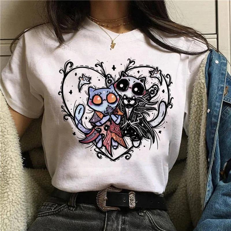 Animals Printing T-Shirt Top Basic Tees Women'S Shirt Short Sleeve Neck Fashion Casual Sport Clothes Harajuku Style High Quality
