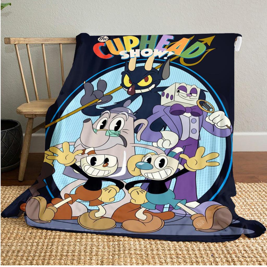 Cuphead's Devil Deal Soft Comfortable All Seasons blanket Sofa Office Naps blanket Outdoor Travel throw Perfect Gift