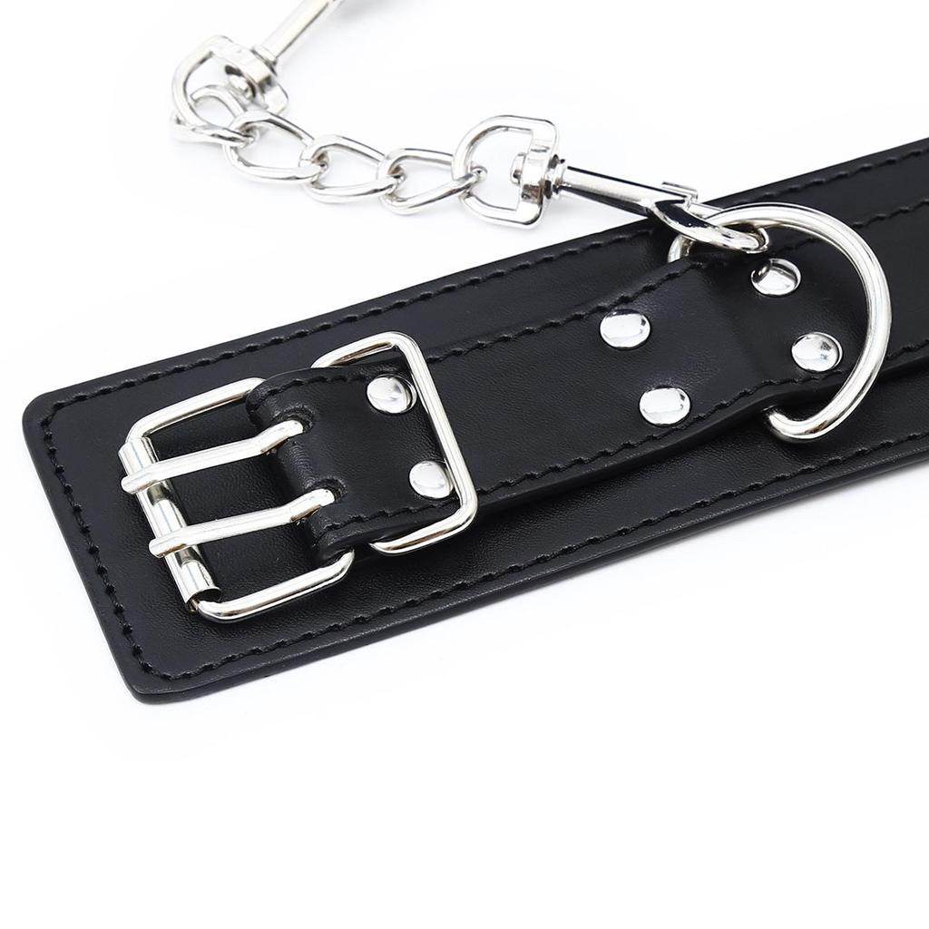 Adjustable PU Handcuffs & Ankle Cuffs - Adult SM Bondage Foreplay Toys