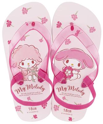 Skater Beach My Melody Flower Kids' Sandals, Art, Sanrio, 18cm, SDBE18-A
