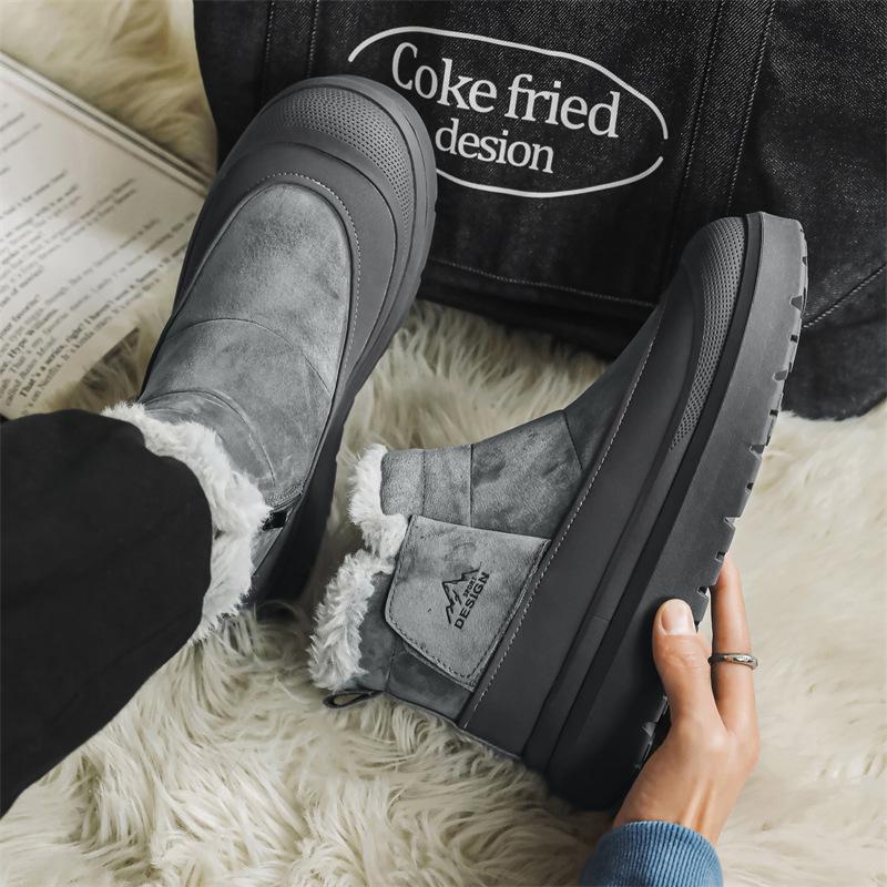 Cotton shoes autumn and winter new velvet thickened high-top warm Martin cotton boots cold-proof outdoor snow boots