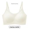 Women's Seamless Sports Bra: Thin Strap, Side Support, Anti-Sag, Fixed Cup, Plus Size, Large Bust, Beautiful Back Design