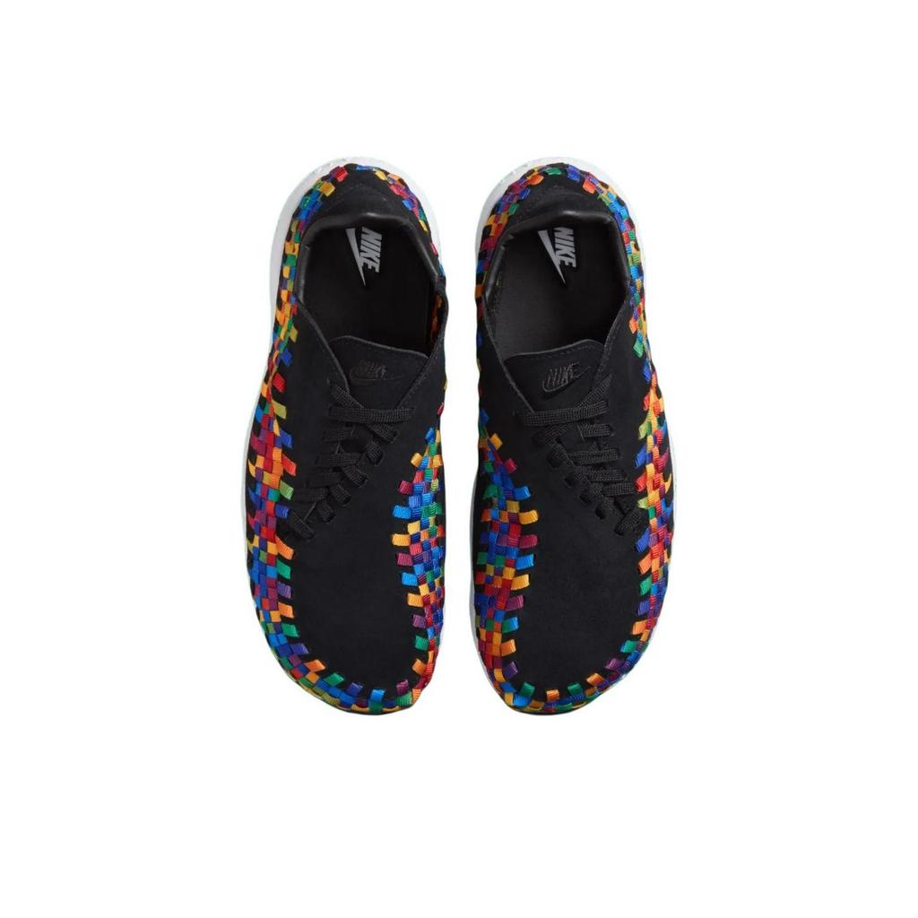 Nike Zapatillas Air Footscape Woven Rainbow para Mujer Negro Blanco FB1959-002