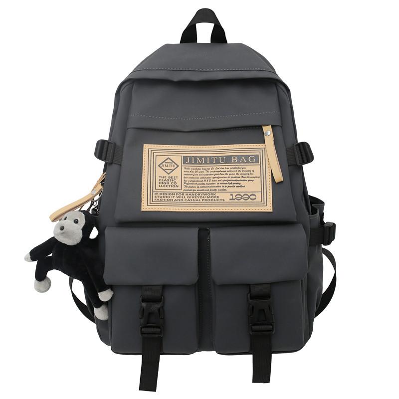 Schoolbag schoolbag female college student high school junior high school student travel waterproof backpack trendy brand male large capacity