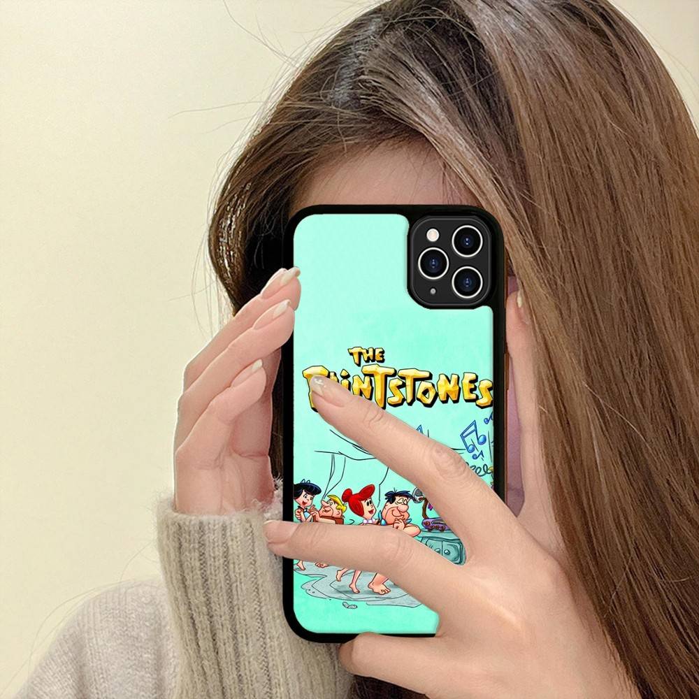 The Flintston Es Cartoon Phone Case For Iphone 16 15 14 13 12 11 Pro Max Plus Shockproof TPU+PC Hard Case