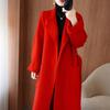 Wool Coat Women's Wear Autumn/Winter Temperament Double Sided Cashmere Coats with Belt Elegant Long Overcoat