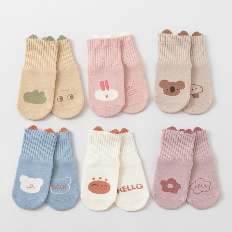 Children's Floor Socks Cartoon Soft Baby Toddler Indoor Anti-slip Walking Socks For Boys Girls Spring Autumn School Sports Sock