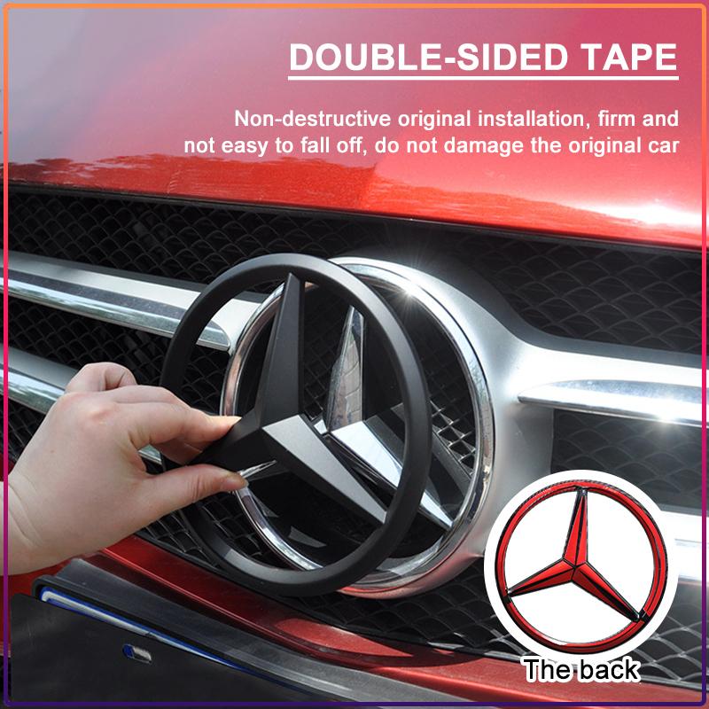 188mm 210mm Car Front Grille Badge Emblem Cover Car Accessories For Mercedes Benz AMG Smart W205 W203 W206 W108 W124 W126 W140 W168