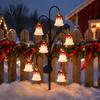 Festive Driveway Lighting Solutions Solar Christmas Tree Stake Lights, Outdoor Waterproof LED Pathway Garden Gifts for Homeowners Lamps Yard