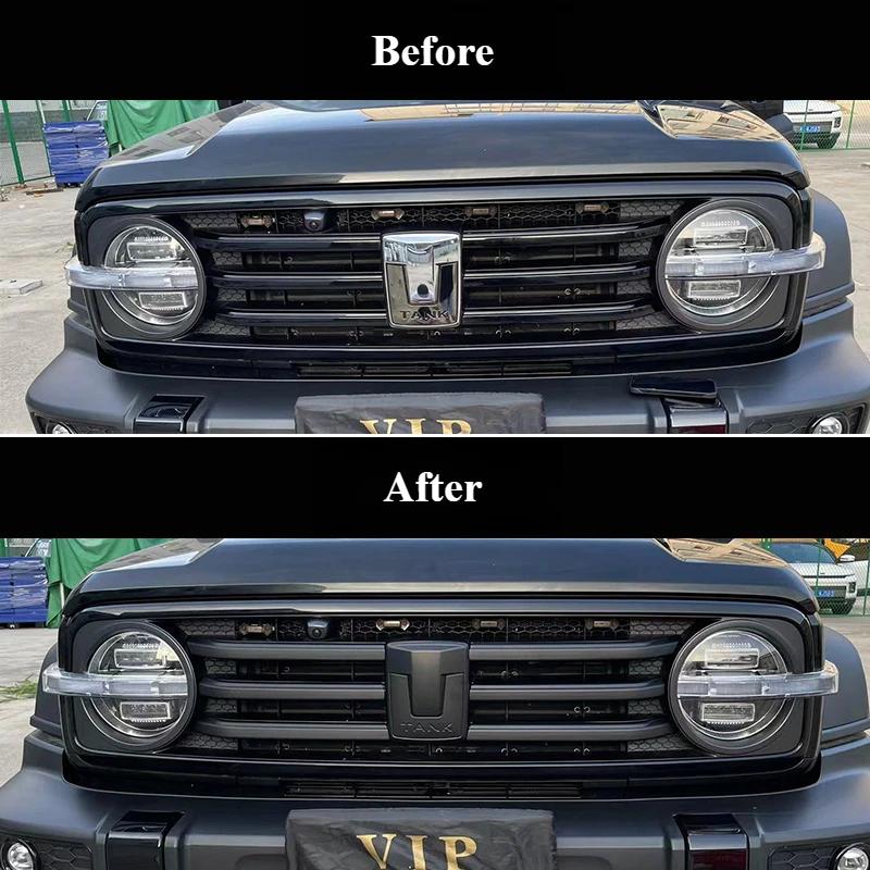 For Tank 300 2021-2024 Car Logo Modification Before Car Logo Center Grid Logo Automobile Modification Decoration Car Accessories