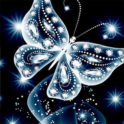Full 5D Diy Diamond Painting Cartoon Crystal Butterfly Embroidery Cross Stitch Home Decor Handmade