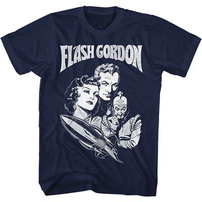 Flash Gordon Gordon Slim Fit Black Unisex T-shirt