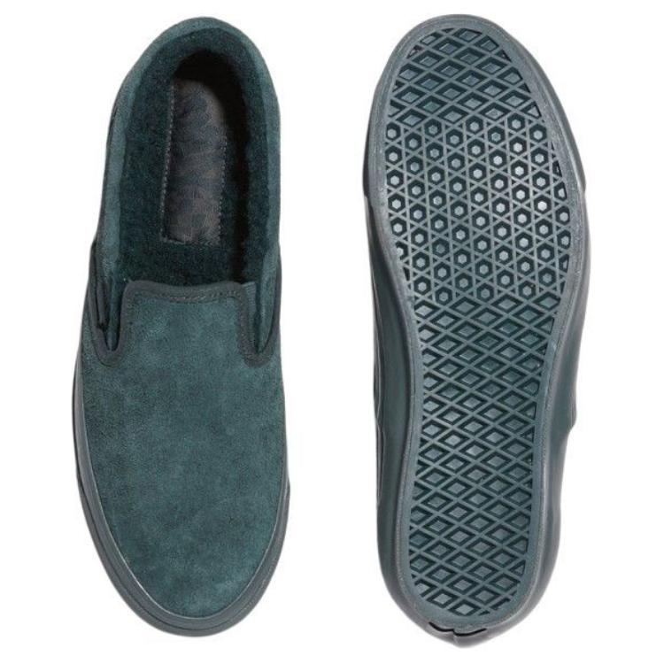 Vans Slip-On Series Comfortable Low-Top Skate Shoes Unisex Sneakers Green VN000CWA2LN1
