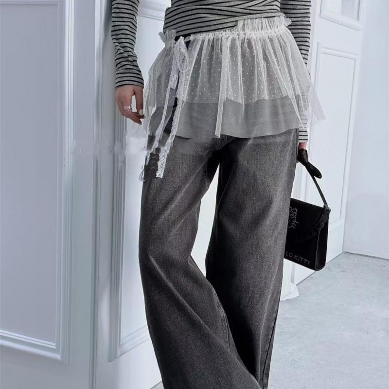 

Юбка женская большого размера ранняя весна белая сетчатая в горошек юбка многослойная юбка-фатин кружевная юбка юбка короткая юбка Default