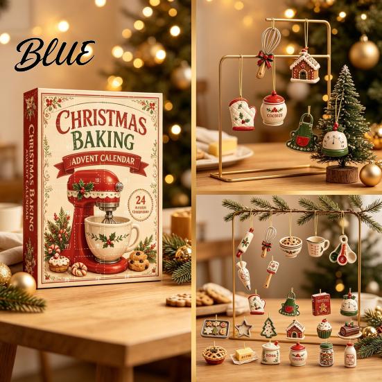Stocking Stuffers for 2D Ornament Advent Calendar Christmas Baking Children 2026 24-Day Acrylic Set 24