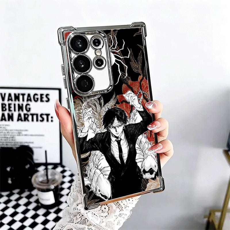 Hunter X-Hunters Chrollo Plating Phone Case For Samsung Galaxy S24 S25 FE S26 Edge S23 Ultra S22 S21 Plus S20 Anti-Fall Airabag