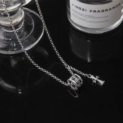 Cross Ring Circle Pendant Clavicle Chain Niche Design High Sense Personality Simple Versatile Necklace