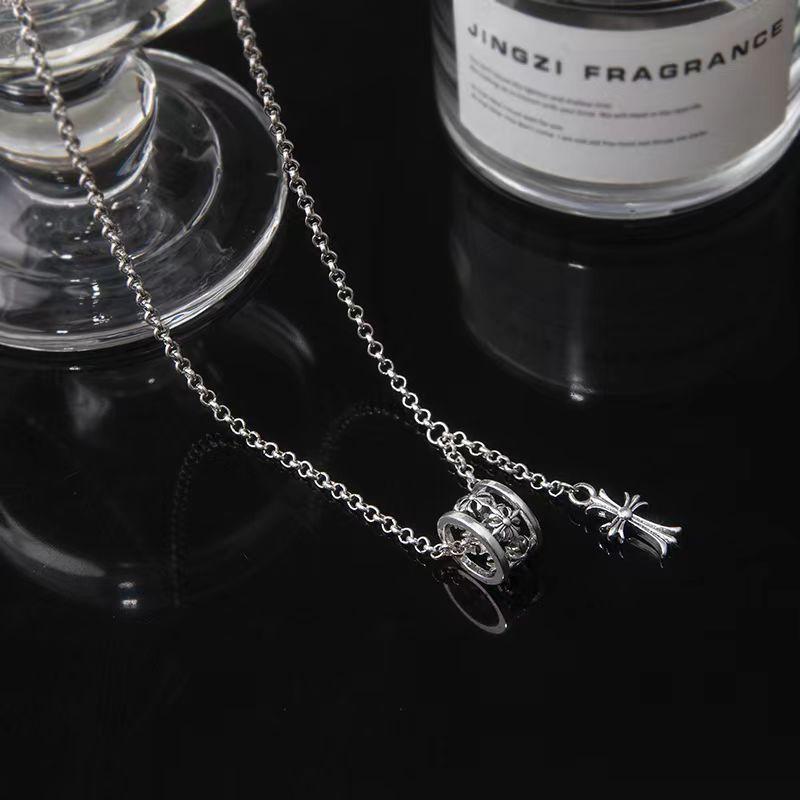 

Cross Ring Circle Pendant Clavicle Chain Niche Design High Sense Personality Simple Versatile Necklace