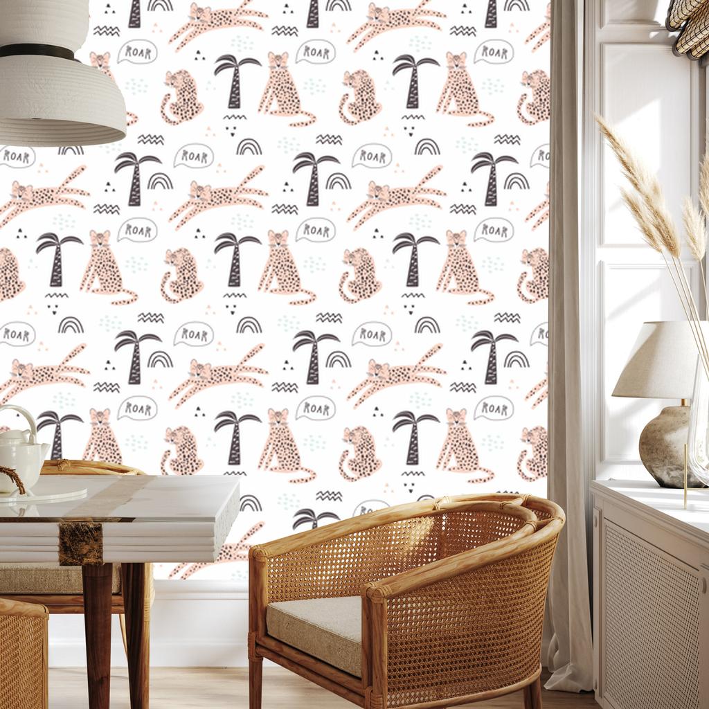 Wild Animals Cats Wallpaper for Living Room and Bedroom 50x1000