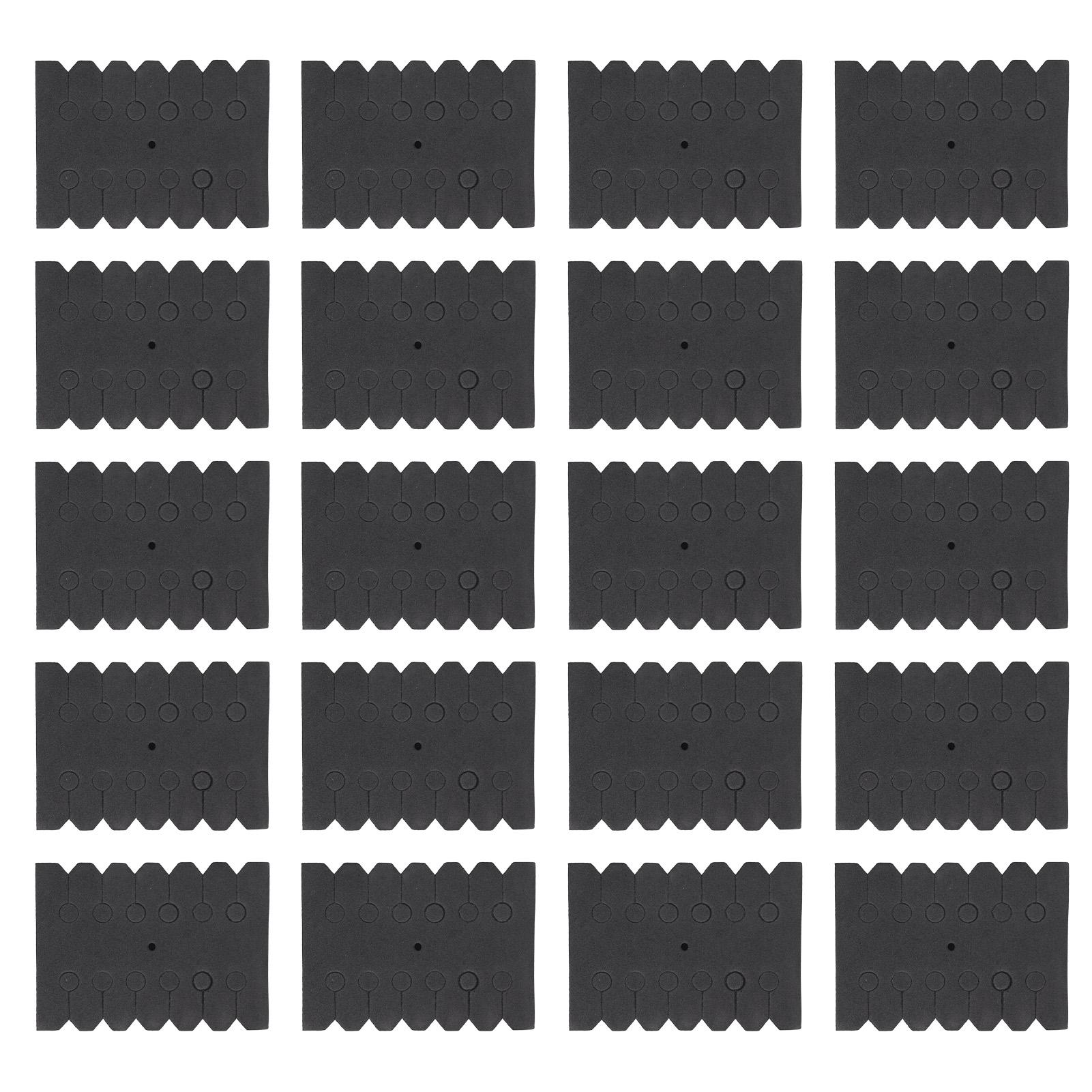 Lot de 20 supports de rangement rectangulaires pour 12 flèches de tir à l'arc, en EVA, noir