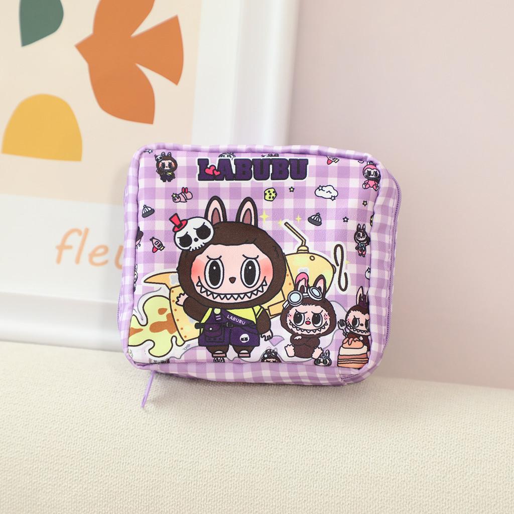 Cute Storage Cartoon Pouch Fabric Sanitary Cosmetics Girls Medicine