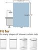 Sea View Shower Curtain Ocean Fantasy Castle Balcony Dreamy Beach Garden Summer Seaside Hawaii White Wooden Windows