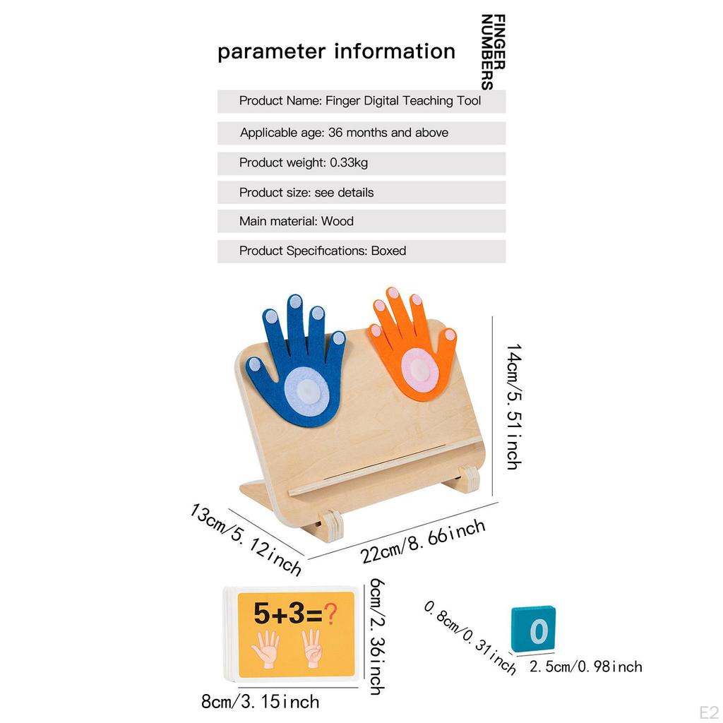 Çocuklar Parmak Sayıları Sayma Oyuncak Matematik Oyunu Erkek Kızlar için, Pratik, Hediyeler Manipülatifler