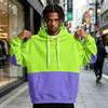 Men's Colorblock Hoodie with Pocket Casual Athletic Pullover