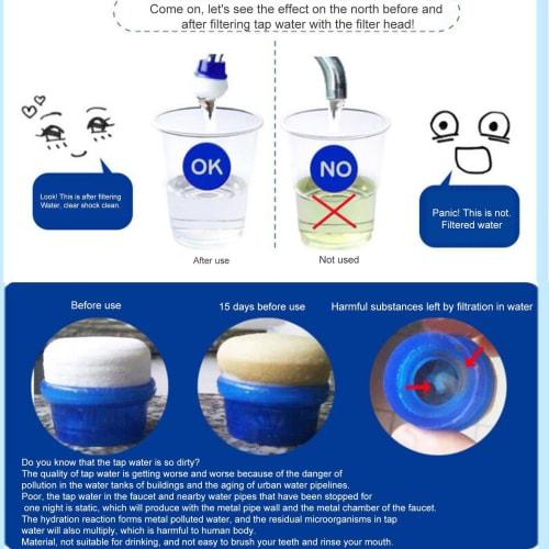 Faucet Water Filter - High-Density Multi-Purpose Faucet Water Filter, User-Friendly Water Filter, Kitchen Tap Water Filter, Bathroom Faucet Water Filt