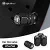 4Pcs Aluminum Car Dice Tire Valve Caps Dustproof Covers For Giulia Stelvio Giulietta 156 159 147 Mito Tonale Brera Di