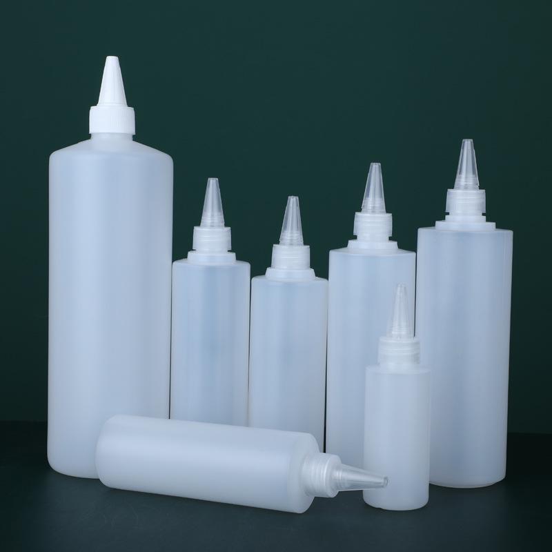 500ml Semi-Transparent Pointed Tip Squeeze Paint Mixing Bottle
