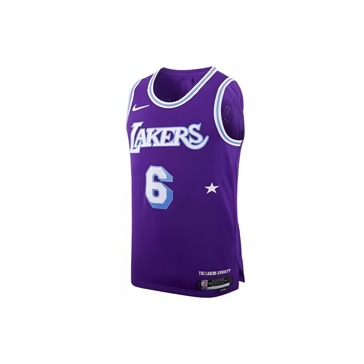 Nike Nba Los Angeles Lakers Lebron James Moments Mixtape City Edition Authentic Jersey DB3635-506 M
